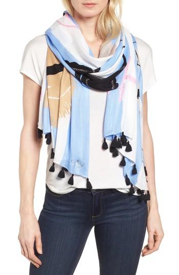 Women's Kate Spade New York Beach Towel Scarf, Size - Ivory