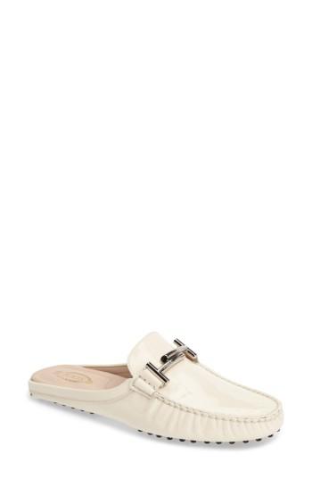 Women's Tod's Gommino Double-t Loafer Mule Us / 35eu - White