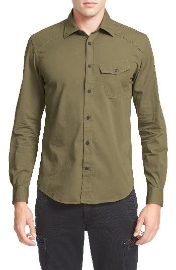 Men's Belstaff Steadway Woven Shirt - Green