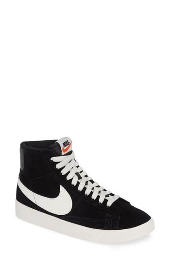 Women's Nike Blazer Mid Vintage Sneaker M - Black