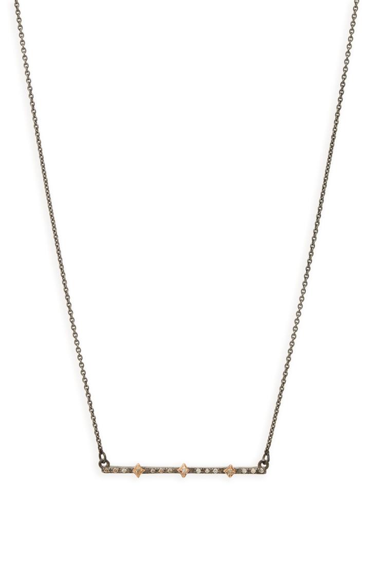 Women's Armenta New World Multi Crivilli Diamond Bar Necklace