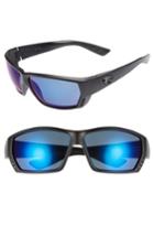 Men's Costa Del Mar Tuna Alley 60mm Polarized Sunglasses - Blackout/ Blue Mirror