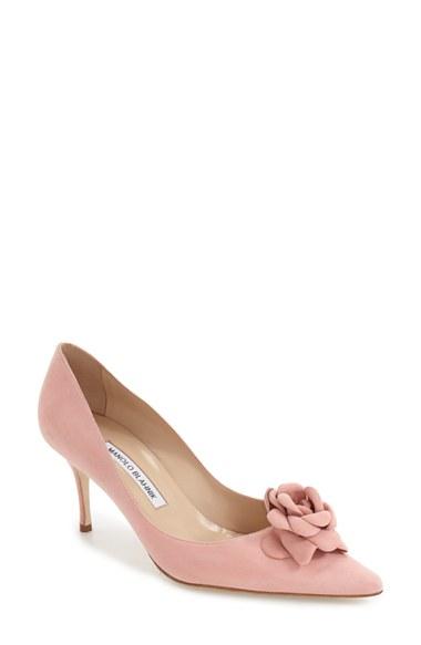 Women's Manolo Blahnik 'camelia' Pump .5us / 36.5eu - Pink