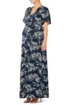 Women's Ingrid & Isabel Flutter Sleeve Knit Maternity/nursing Maxi Dress