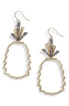 Women's Alexis Bittar Crystal Leaf Pineapple Earrings