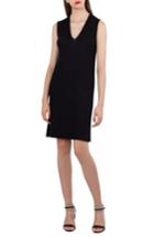 Women's Akris Sequin Knit Silk & Cotton Dress - Black