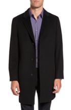 Men's Nordstrom Men's Shop Mason Wool & Cashmere Overcoat S - Black