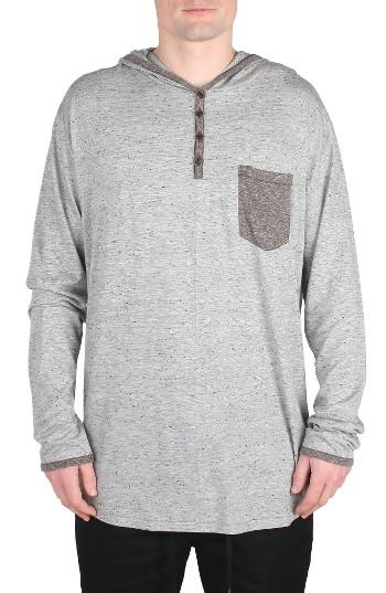 Men's Imperial Motion Franco Hooded Henley - Grey