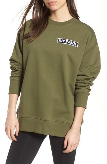 Women's Ivy Park Badge Logo Sweatshirt - Green