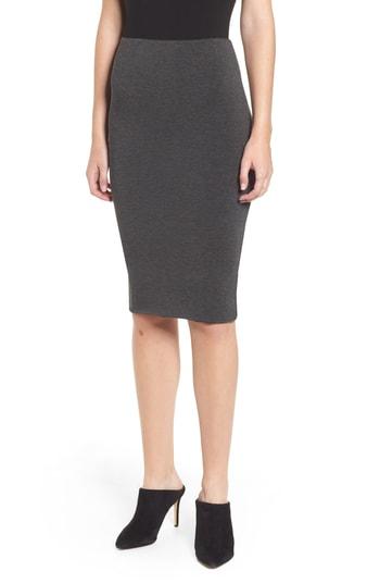 Women's Amour Vert 'yuma' Stretch Knit Skirt - Grey