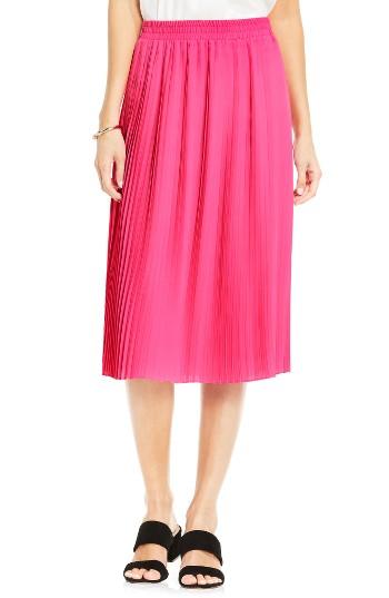 Women's Vince Camuto Pleat Midi Skirt