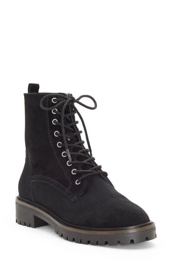Women's Lucky Brand Idara Lace-up Bootie M - Black