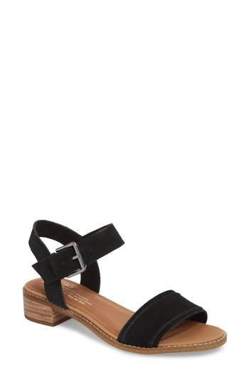 Women's Toms Camilia Sandal .5 B - Black