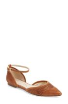 Women's Isola Cellino Ankle Strap Flat M - Brown