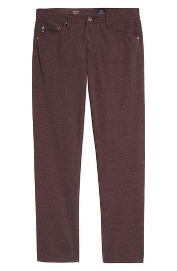 Men's Ag Tellis Slim Fit Five-pocket Pants 34 - Burgundy