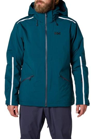 Men's Helly Hansen 'vista' Insulated Water Repellent Ski Parka, Size - Green