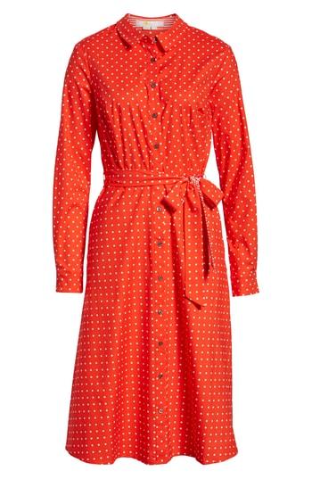 Women's Boden Posy Polka Dot Shirtdress