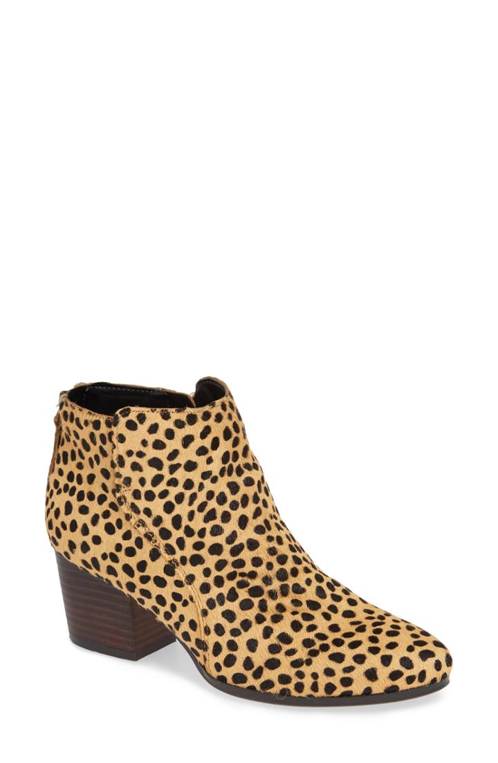 Women's Sole Society River Genuine Calf Hair Bootie M - Brown