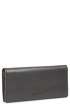 Women's Longchamp 'veau Foulonne' Continental Wallet - Black