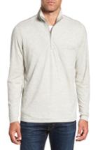 Men's Billy Reid Jordan Quarter Zip Pullover, Size - Blue