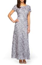 Women's Alex Evenings Embellished Lace Gown (similar To 14w) - Metallic