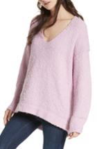 Women's Free People Lofty V-neck Sweater - Purple