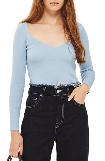 Women's Topshop Sweetheart Neck Top