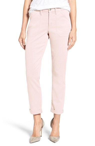 Petite Women's Nydj Reese Relaxed Chino Pants P - Pink