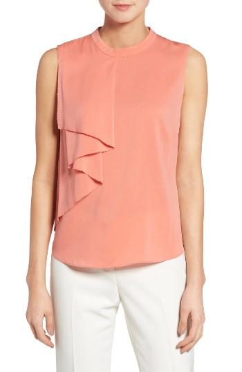Women's Emerson Rose Silk Blend Cascade Front Top