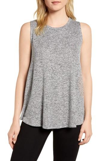 Women's Gibson X Living In Yellow Millie Cozy Fleece Muscle Tank - Grey