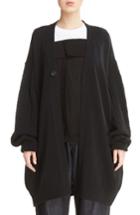 Women's Y's By Yohji Yamamoto Alan Button Cardigan - Black