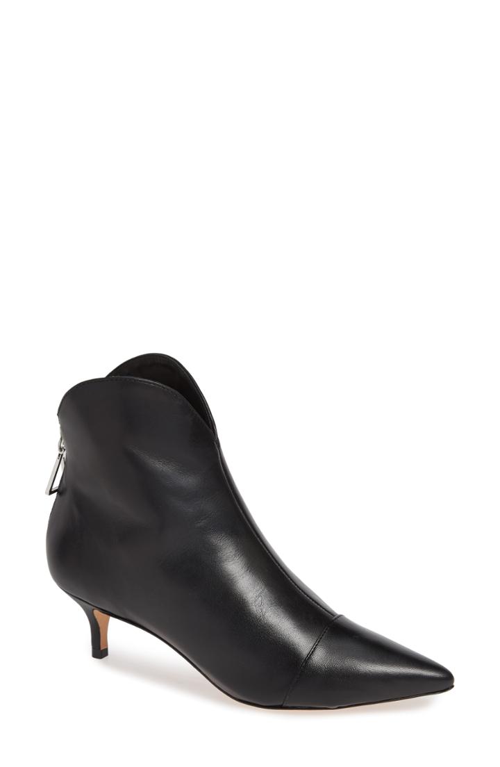 Women's Schutz Rosyn Cap Toe Bootie .5 M - Black