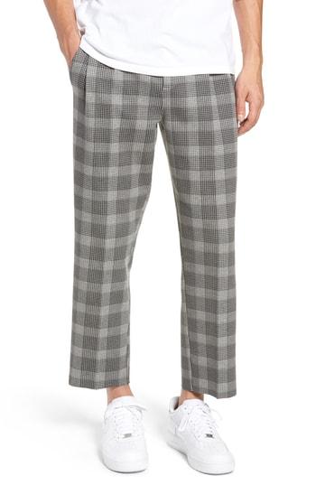 Men's The Rail Pleated Plaid Crop Pants