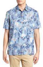 Men's Tommy Bahama El Medano Jungle Silk Camp Shirt - Blue