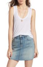 Women's Treasure & Bond U-neck Tank, Size - White