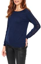 Women's Wallis Lace Trim Sweater