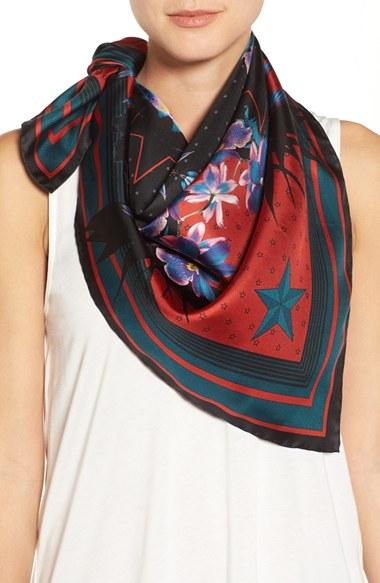 Women's Givenchy 'ultra Paradise' Floral Silk Scarf