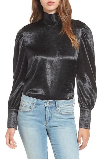 Women's Leith Bloused Sleeve Top - Black
