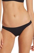 Women's Billabong Sol Searcher Tanga Cheeky Bikini Bottom - Black