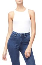 Women's Good American Ribbed Muscle Bodysuit - Ivory
