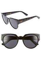 Women's Dior Lady Dior 52mm Cat Eye Sunglasses - Black