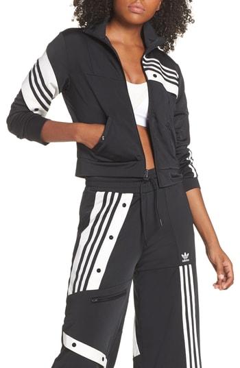 Women's Adidas Originals X Danielle Cathari Cropped Track Jacket - Black