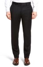 Men's Bensol Flannel Wool Trousers - Black