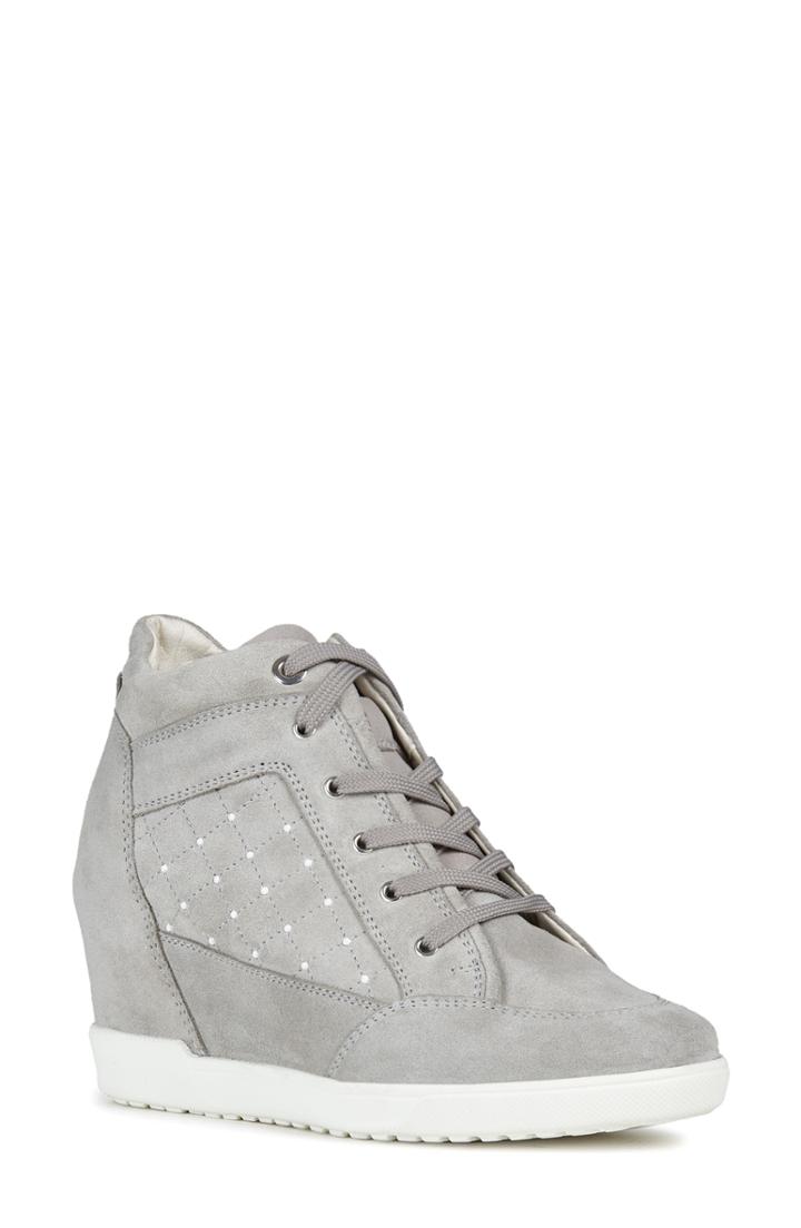 Women's Geox Carum Wedge Sneaker Us / 37eu - Grey