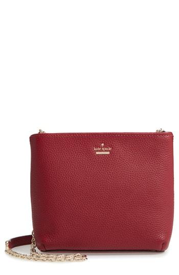 Kate Spade New York Jackson Street - Ellery Leather Crossbody Bag - Purple