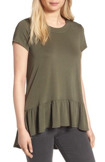 Women's Chelsea28 Ruffle Hem Tee - Green