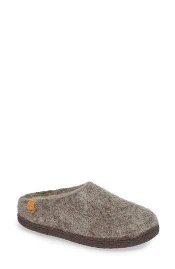 Women's Green Comfort Tibet Wool Slipper Eu - Grey