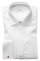 Men's Eton Slim Fit Solid Tuxedo Shirt - White