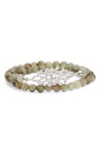 Women's Elise M. Pave Accent & Stone Double Wrap Bracelet