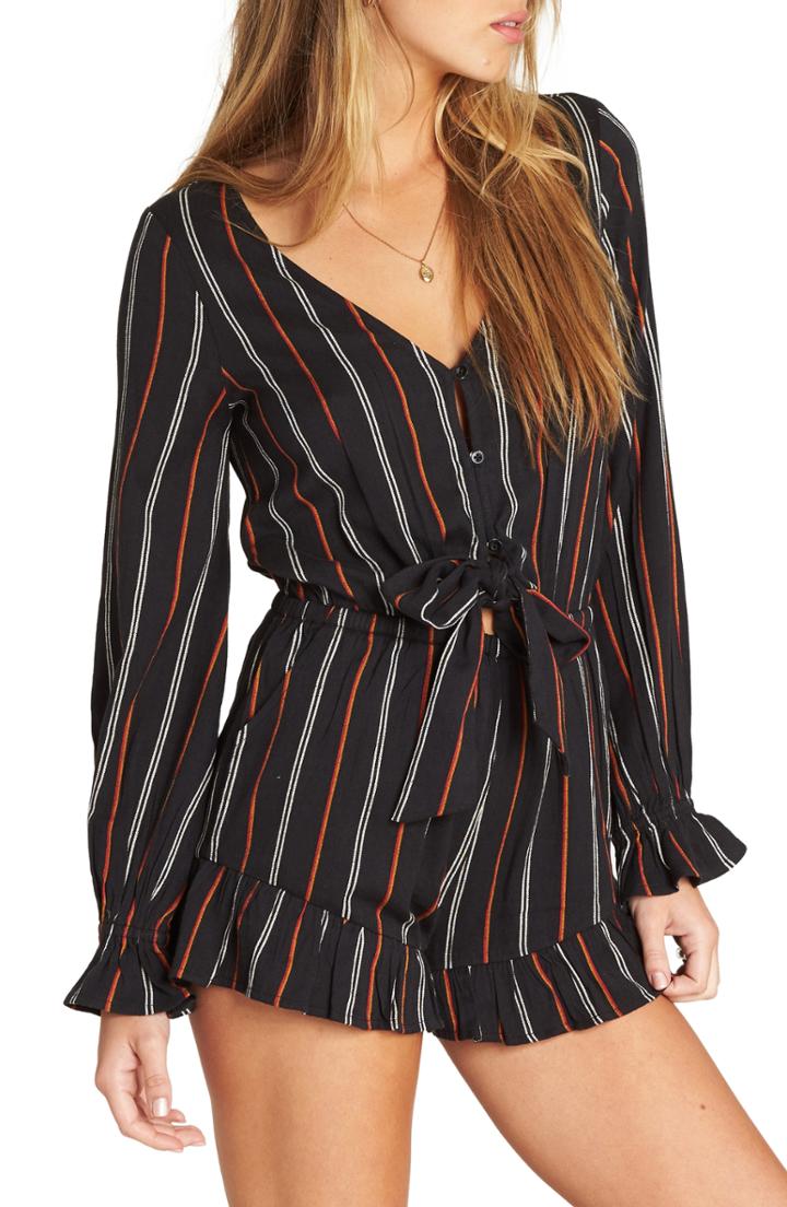 Women's Billabong Play All Day Romper - Black
